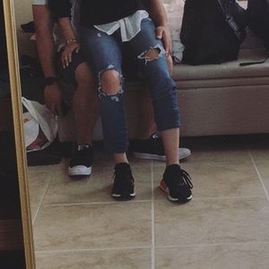 Ripped Designer Seven jeans